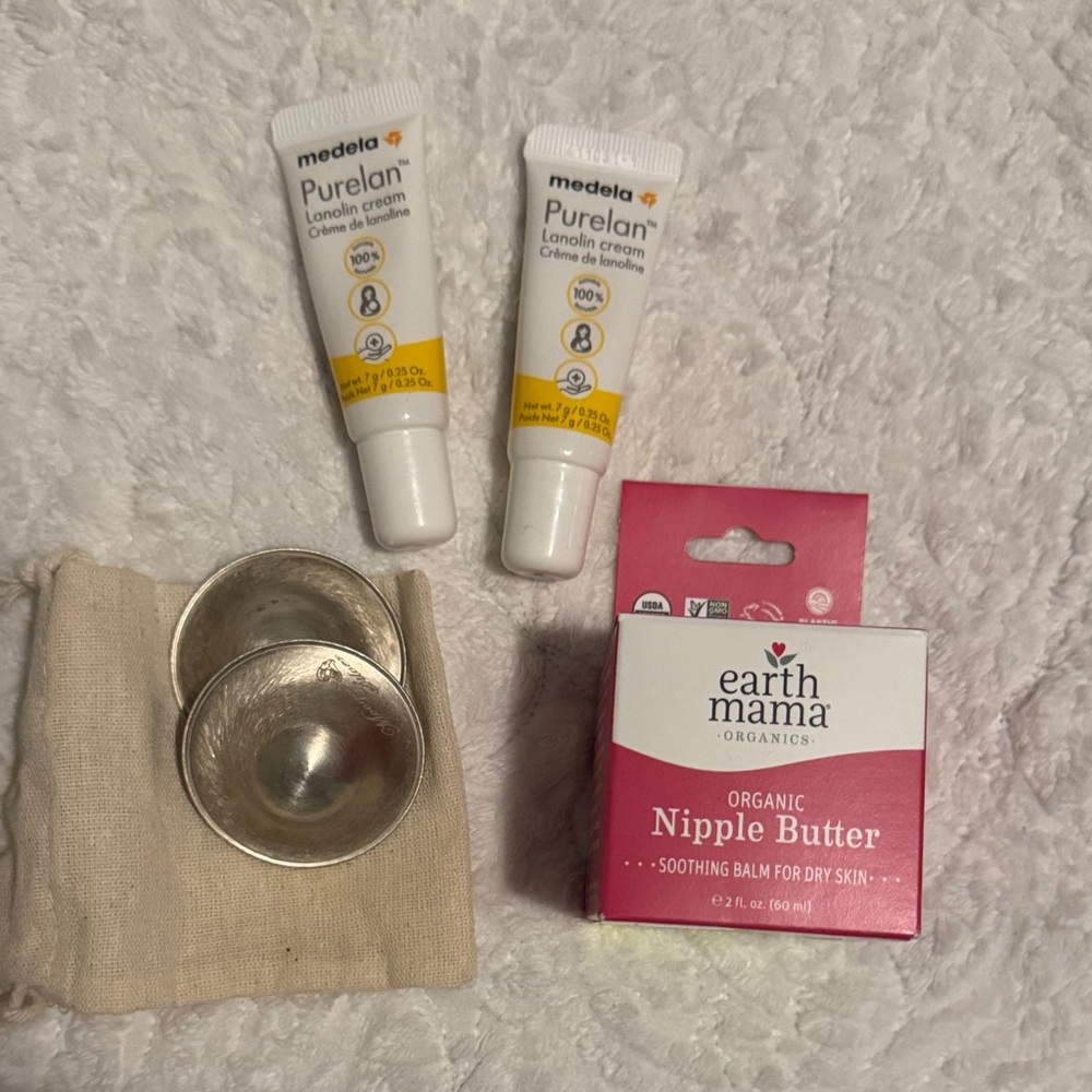 Silverettes Medela Purelan Lanolin Cream and Earth Mama Nipple Butter Set